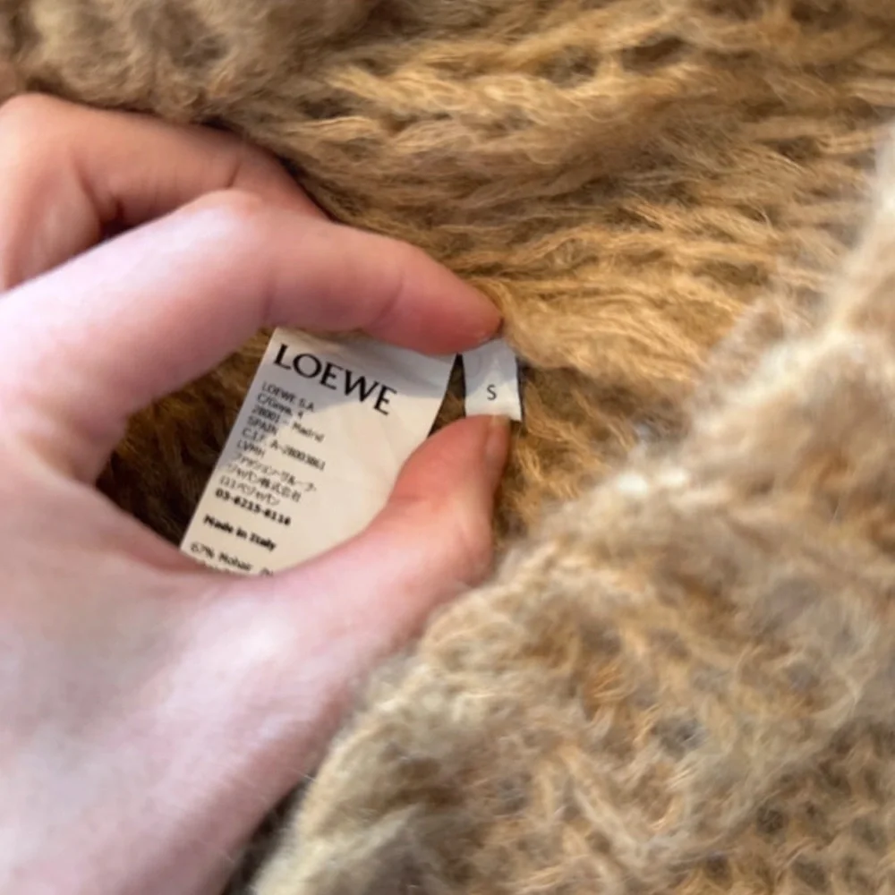 Loewe Textured Cable Logo Sweater in Camel - Picture 7 of 7